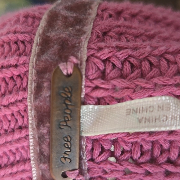 FREE PEOPLE Damsel Cotton Flare Sleeve Sweater Pink Sz Small - Picture 9 of 12